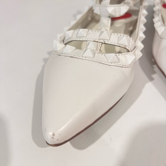 Rockstud Noir T-Strap Caged Ballerina Flats EU 38 - Picture 3 of 5